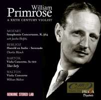 WYCOFANY   William Primrose: A 20th Century Violist - Mozart, Berlioz, Bartok & Walton